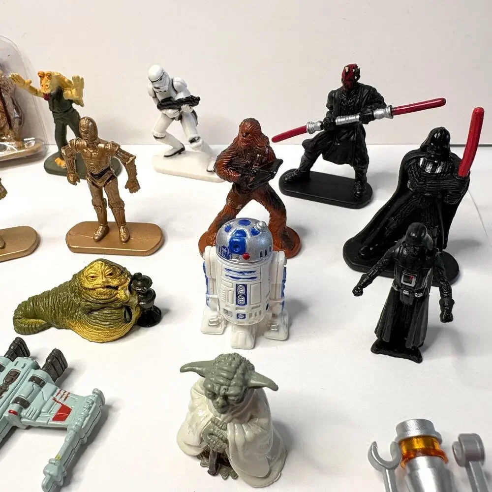 Vintage Star Wars Micro Machines & Mini Figures Lot - Galoob Hasbro Pod Disney